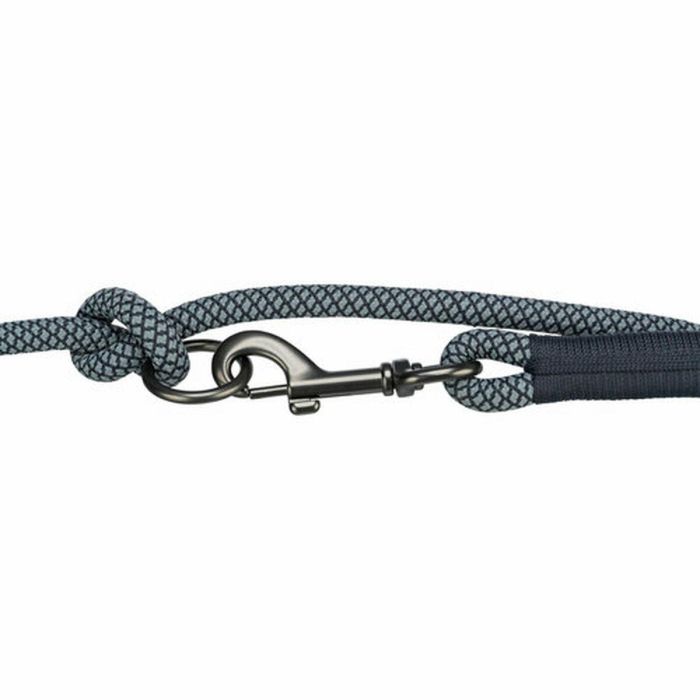 Ramal ajustable para perro Trixie Soft Rope Negro Gris S S/XL 3