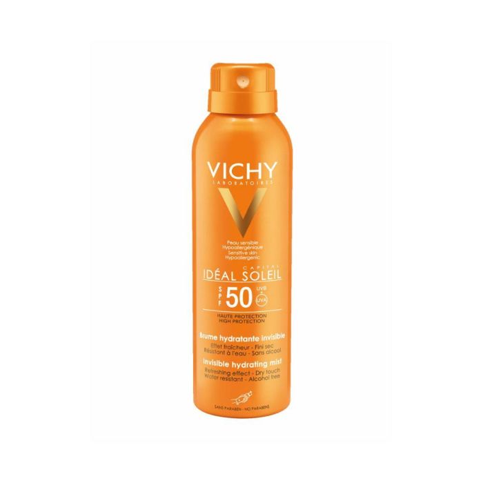 Vichy Capital Soleil Spray Protector Solar Corporal SPF50+ Invisible Tacto Seco Hipoalergénico Piel Sensible 200 ml
