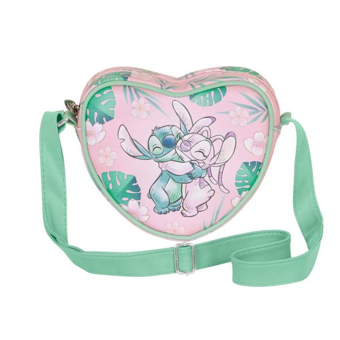 Bolso Corazón Casual Hug Disney Lilo y Stitch Rosa 1