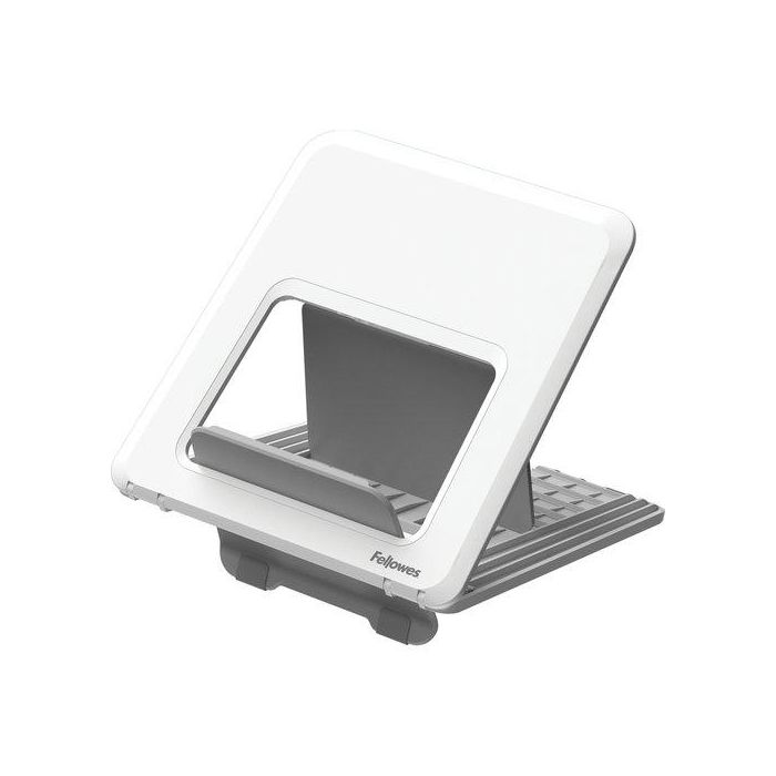 Fellowes Soporte Elevador Para Portátil Breyta - 12 Ajustes de Altura, Diseño Compacto y Portátil, Blanco