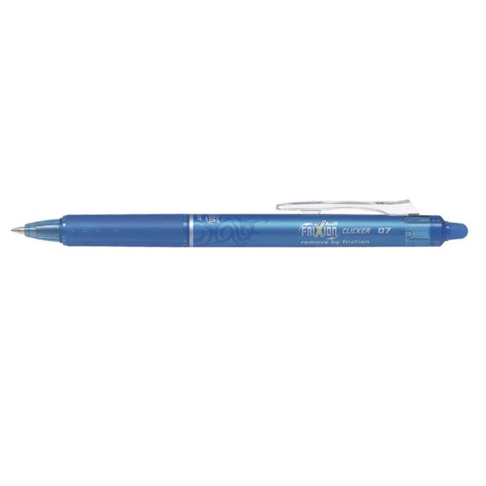 Boligrafo Pilot Frixion Clicker Borrable 0,7 mm Color Azul Claro 12 unidades 1