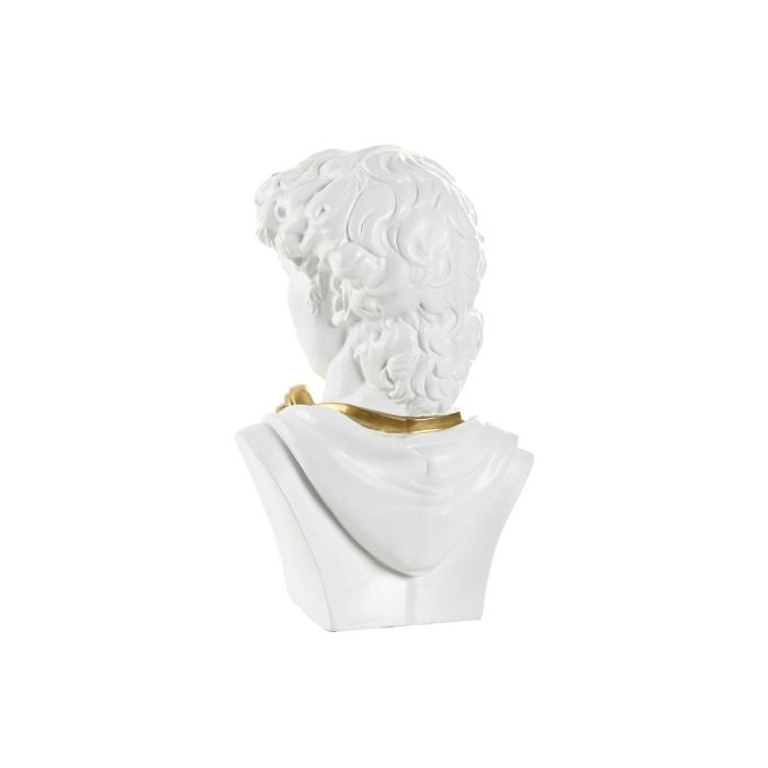 DKD Home Decor Busto Decorativo Moderno de Resina, Figura Estatuilla Blanco y Dorado, 30 cm de Alto x 16 cm de Largo x 19.5 cm de Ancho 1 DKD Home Decor Busto Decorativo Moderno de Resina, Figura Estatuilla Blanco y Dorado, 30 cm de Alto x 16 cm de Largo x 19.5 cm de Ancho 1
