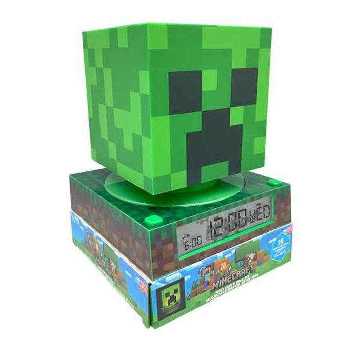 KIDS LICENSING Lámpara 3D Minecraft con Despertador (21,4x13x13cm) 4 KIDS LICENSING Lámpara 3D Minecraft con Despertador (21,4x13x13cm) 4