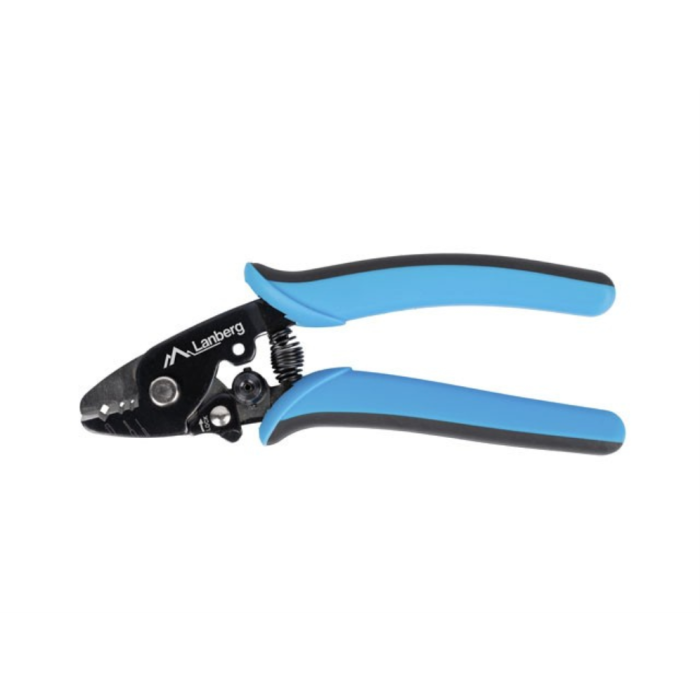 LANBERG Pelacable NT-0105 Negro y Azul - Herramienta para Pelar Cables LANBERG Pelacable NT-0105 Negro y Azul - Herramienta para Pelar Cables