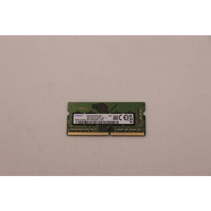 Lenovo SO-DIMM DDR4 memory module, 16GB capacity, 3200MHz speed, 1.2V voltage, suitable for compatible systems. 1 Lenovo SO-DIMM DDR4 memory module, 16GB capacity, 3200MHz speed, 1.2V voltage, suitable for compatible systems. 1