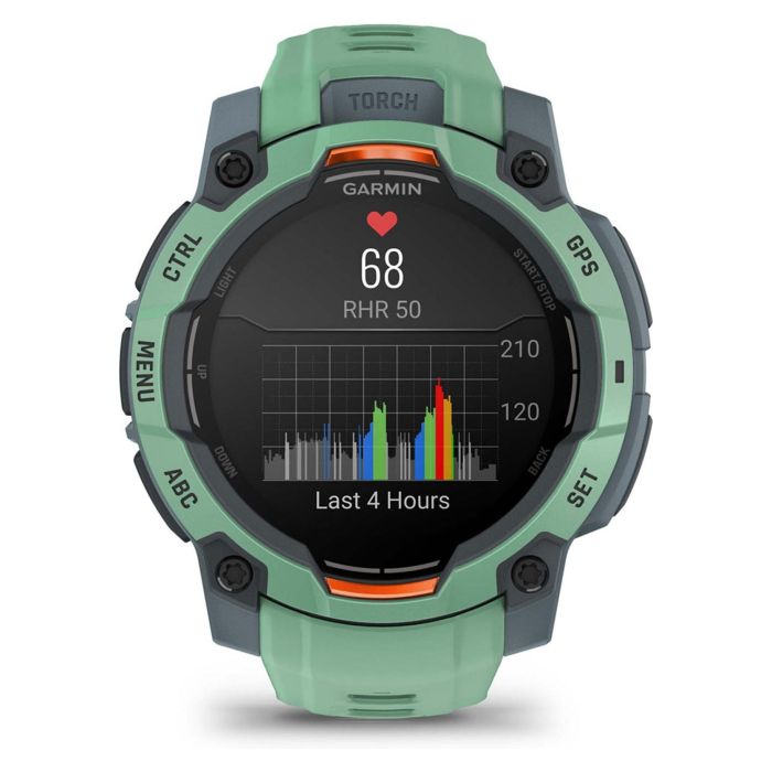 Garmin Instinct 3 AMOLED (45mm) twilight/neo tropic Reloj Inteligente GPS para Deporte con Pantalla AMOLED Táctil Unisex