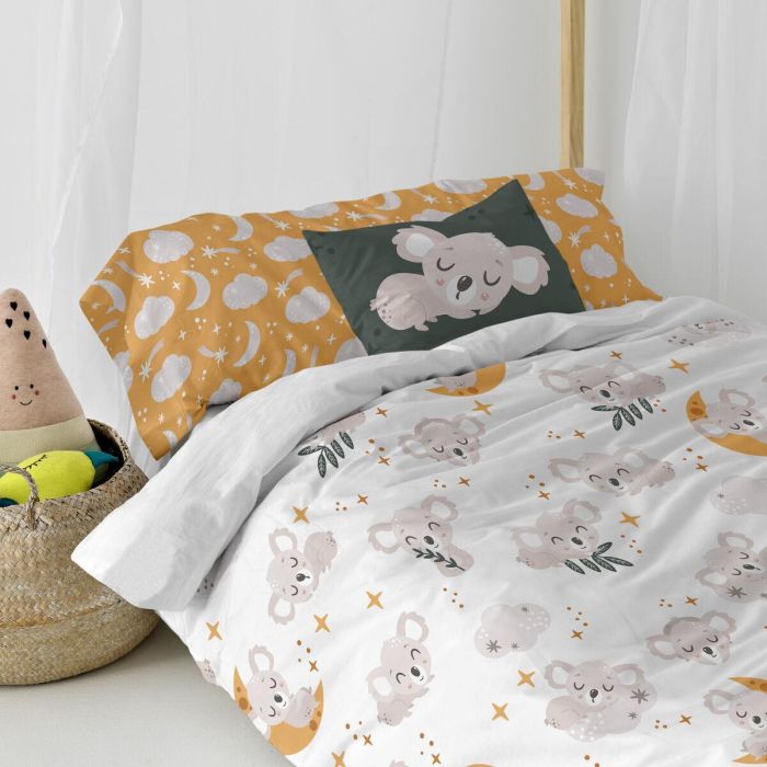 Juego de funda nórdica HappyFriday Moshi Moshi Baby Koala Multicolor Cama de 105 2 Piezas 4