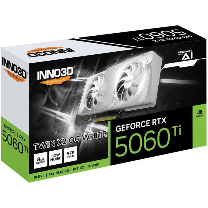 Inno3D GeForce RTX 5060 Ti Twin X2 OC 8GB GDDR7 Blanca - Tarjeta Gráfica para Gaming 1 Inno3D GeForce RTX 5060 Ti Twin X2 OC 8GB GDDR7 Blanca - Tarjeta Gráfica para Gaming 1
