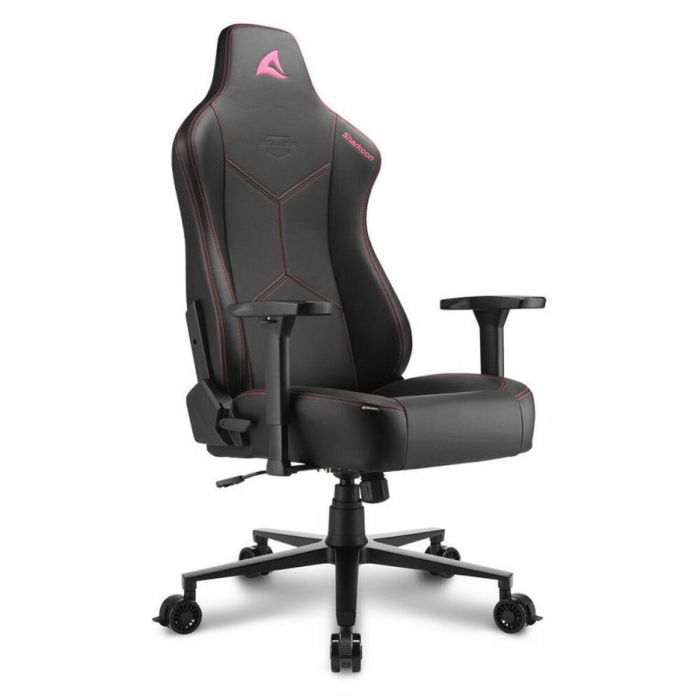 Sharkoon SGS30 Silla Gaming Ergonómica con Cojines de Espuma Viscoelástica, Respaldo Ajustable y Acolchado Grueso Negro/Rosa Sharkoon SGS30 Silla Gaming Ergonómica con Cojines de Espuma Viscoelástica, Respaldo Ajustable y Acolchado Grueso Negro/Rosa