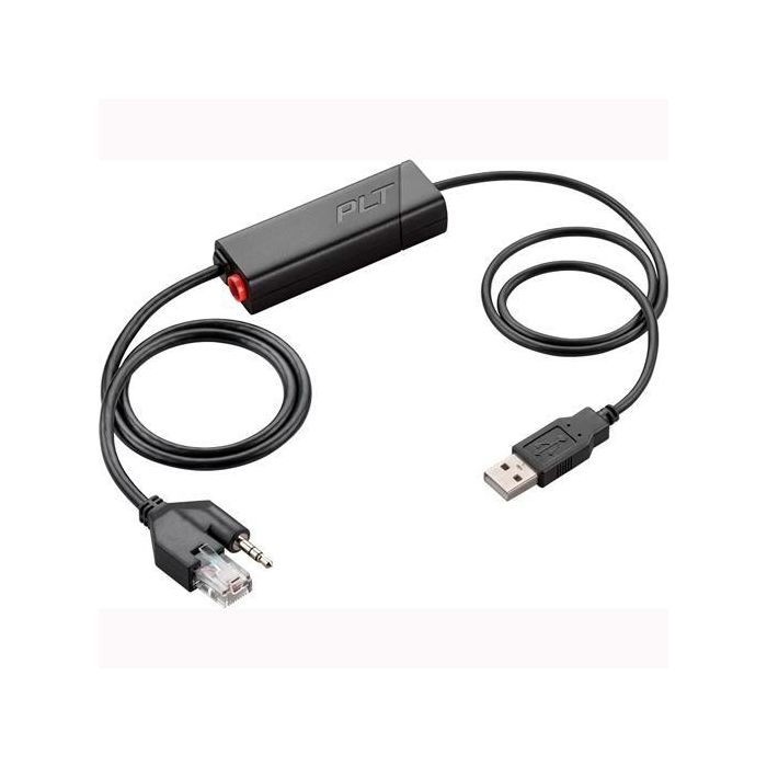 HP Poly APU-76 Cable Descolgador Electrónico EHS USB para Auriculares Plantronics CS500 XD, CS510, CS520, CS530, CS540 Control de Llamadas Softphone PC/Mac HP Poly APU-76 Cable Descolgador Electrónico EHS USB para Auriculares Plantronics CS500 XD, CS510, CS520, CS530, CS540 Control de Llamadas Softphone PC/Mac