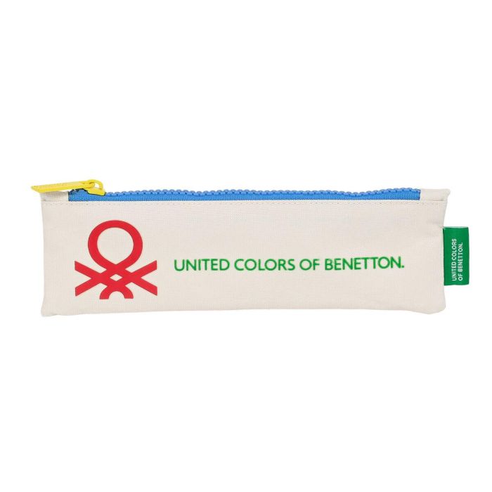 Estuche Escolar Benetton Topitos Blanco (20 x 6 x 1 cm) Estuche Escolar Benetton Topitos Blanco (20 x 6 x 1 cm)