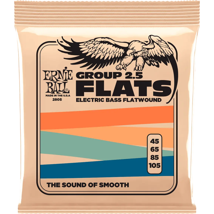 Ernieball Group II´5 Bajo Eléctrico Entorchado Plano Long Scale 45-105 0