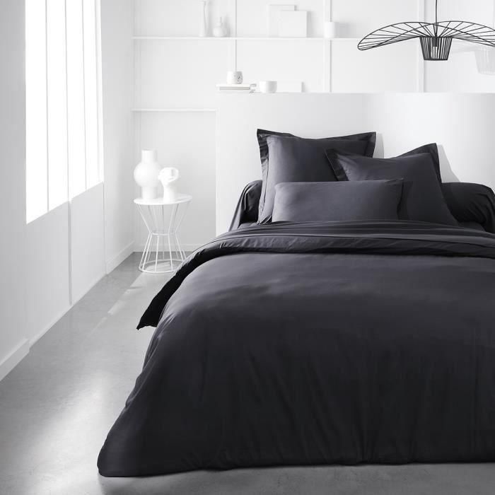 Hoy esencial hoy Charg - 140 x 190 cm - 2 personas - 100% une algodón - carbón 1