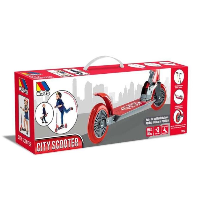 Patinete 2 ruedas plegable rojo. altura con dos posicones 72-77 cm soporta 50 kg 6 Patinete 2 ruedas plegable rojo. altura con dos posicones 72-77 cm soporta 50 kg 6