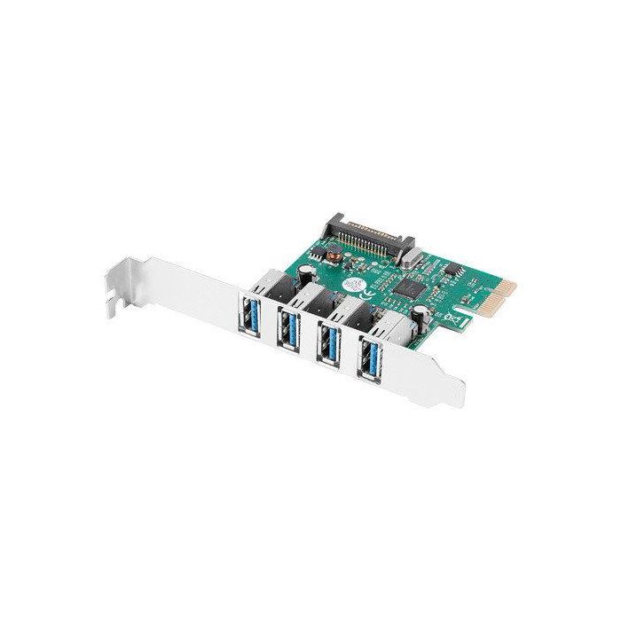 Lanberg Tarjeta PCI Express PCE-US3-004 USB 3.2 Gen 1 (3.1 Gen 1) Full-height/Low-profile 0 Lanberg Tarjeta PCI Express PCE-US3-004 USB 3.2 Gen 1 (3.1 Gen 1) Full-height/Low-profile 0