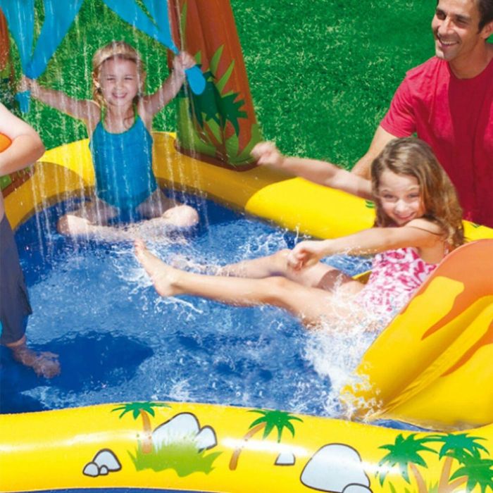 Piscina Hinchable para Niños Intex Parque de juegos Dinosaurios 272 L 249 x 109 x 191 cm (2 Unidades) 4