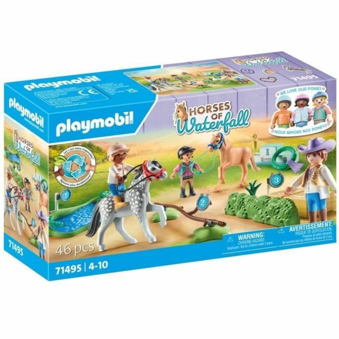 PLAYMOBIL 71495 Jinetes de ponis y saltadores