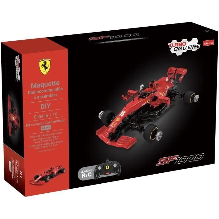 Kit de montaje Ferrari SF 1000 - TURBO CHALLENGE - Coche teledirigido - Rojo - 1/16 1 Kit de montaje Ferrari SF 1000 - TURBO CHALLENGE - Coche teledirigido - Rojo - 1/16 1