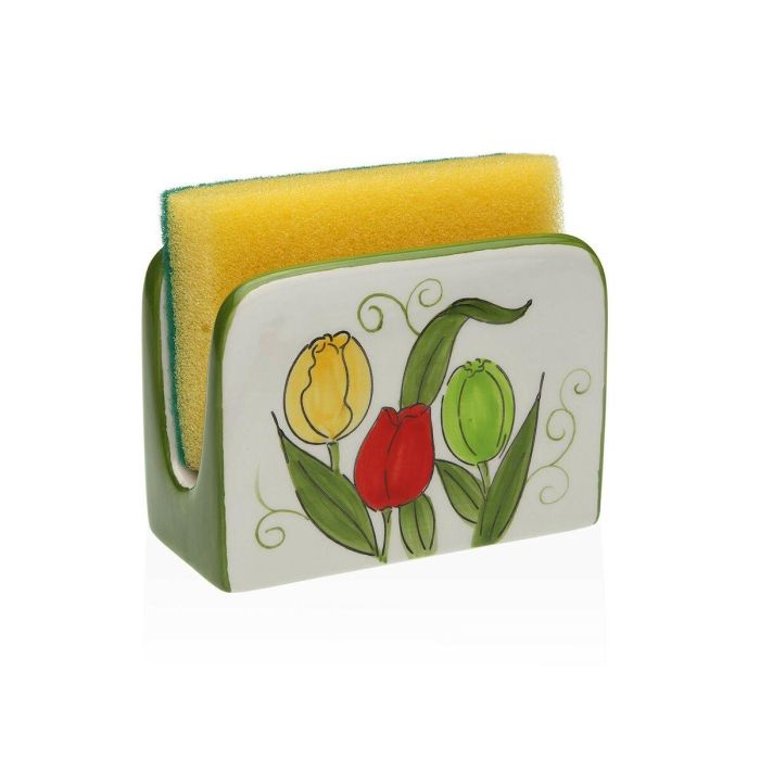 Servilletero Versa Cerámica 5 x 8 x 11 cm Tulipán 1 Servilletero Versa Cerámica 5 x 8 x 11 cm Tulipán 1
