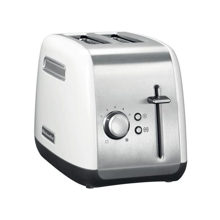 KitchenAid 5KMT2115EWH Tostadora de 2 Rebanadas, Acero Inoxidable, 1100W, Control de Dorado, Blanco 0 KitchenAid 5KMT2115EWH Tostadora de 2 Rebanadas, Acero Inoxidable, 1100W, Control de Dorado, Blanco 0