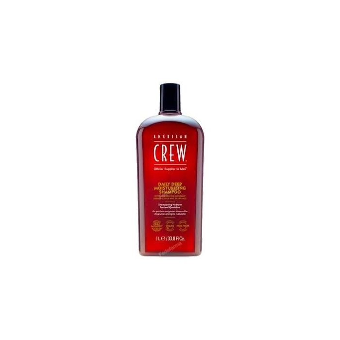 American Crew Champú Hidratación Profunda Daily Deep Moisturizing 250ml - Uso Diario, Vegano, Sin Silicona