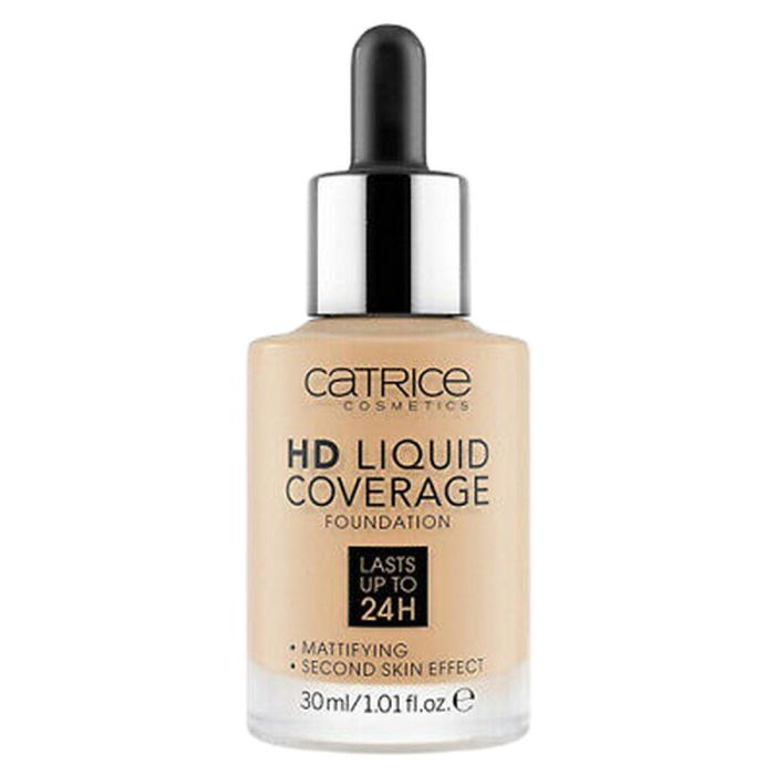 Catrice #032 Base de Maquillaje HD Liquid Coverage Foundation Larga Duración 24h, Acabado Mate, Cobertura Alta, Waterproof, Tono Nude Beige 30 ml Catrice #032 Base de Maquillaje HD Liquid Coverage Foundation Larga Duración 24h, Acabado Mate, Cobertura Alta, Waterproof, Tono Nude Beige 30 ml
