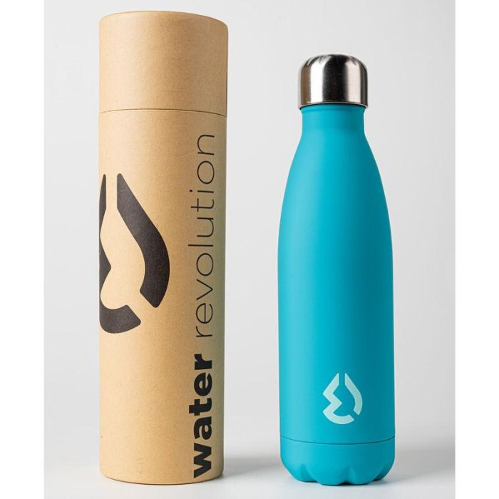 Botella Turquesa Water Revolution 500ml 4 Botella Turquesa Water Revolution 500ml 4