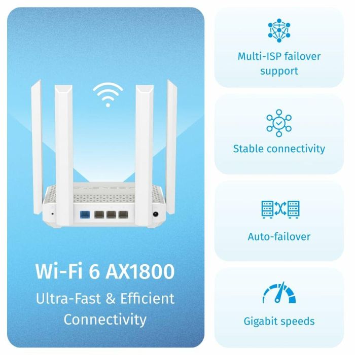 Router Keenetic KN-3810-01-EU Blanco USB RJ45 Ethernet LAN USB 3.2 Wi-Fi 10