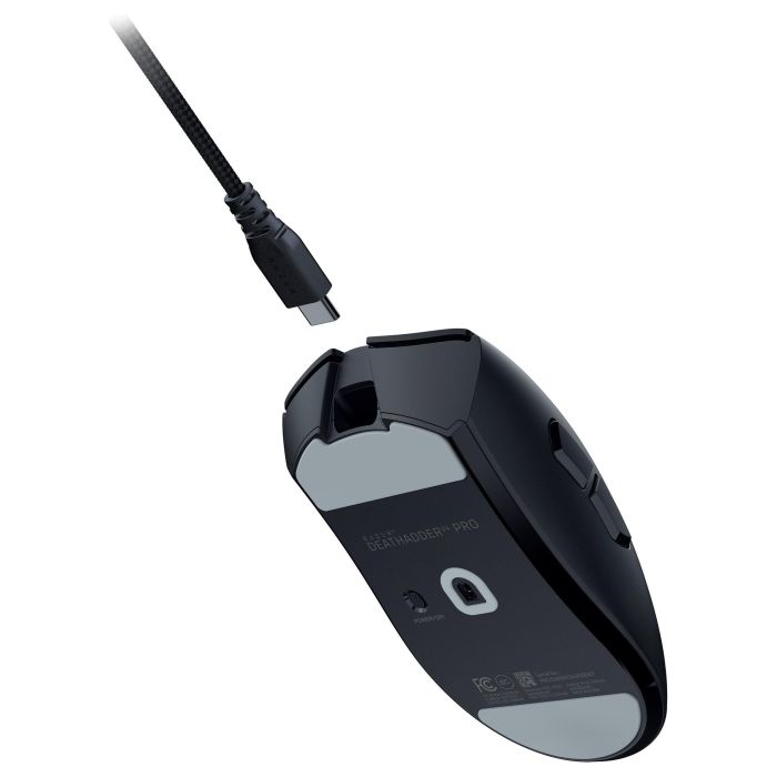 Razer DeathAdder V4 Pro Ratón Óptico RF Wireless + USB Type-A 45000 DPI Negro Mano Derecha 5