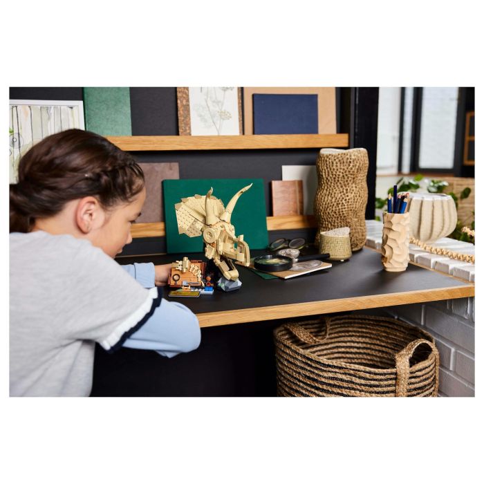 Lego Jurassic World 76969 Fósiles de dinosaurios: Cráneo de triceratops - Juego para niños de 9 años