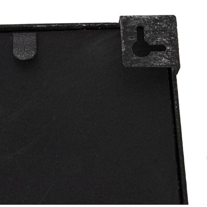 Espejo de pared Alexandra House Living Negro Plateado Ventana Rectangular 1