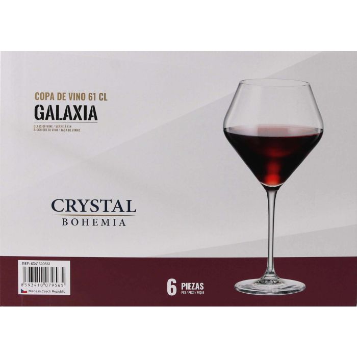 Bohemia Set de 6 Copas de Vino 610cc Colección Galaxia (4 Cajas) 5