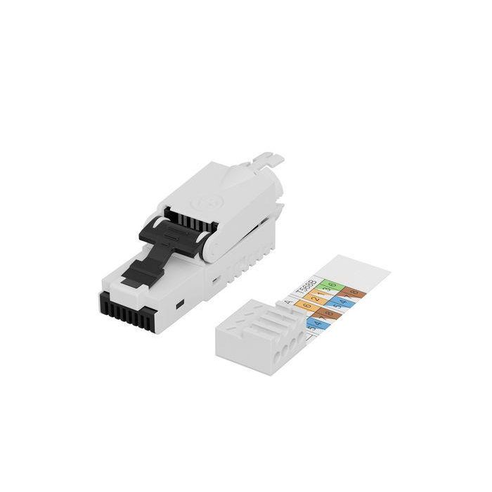 Lanview RJ45 UTP plug Cat6a for AWG22-24 solid/stranded conductor Lanview RJ45 UTP plug Cat6a for AWG22-24 solid/stranded conductor