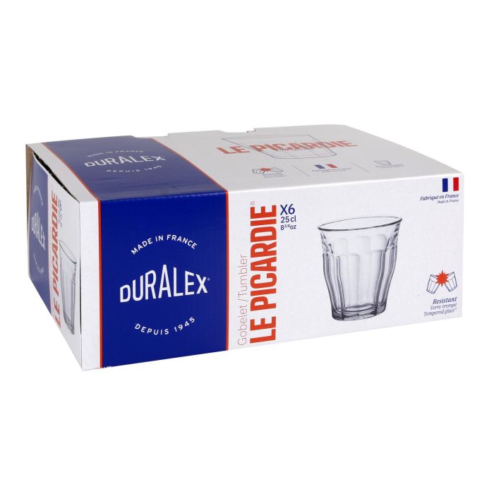 Duralex Set 6 Vasos Transparente Picardie 25 cl (12 Cajas) 5