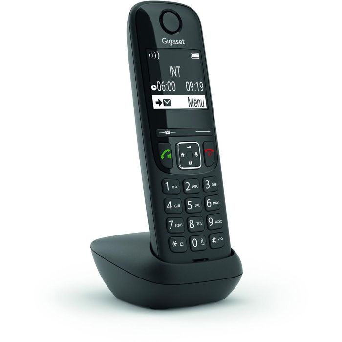 Gigaset AS690 HX int. Teléfono Inalámbrico DECT/Analógico con Altavoz Negro
