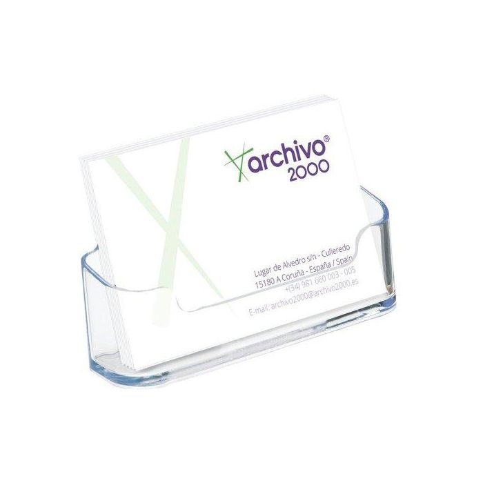Archivo 2000 Portatarjetas de Sobremesa Horizontal con 1 Compartimento 45x95x35 mm