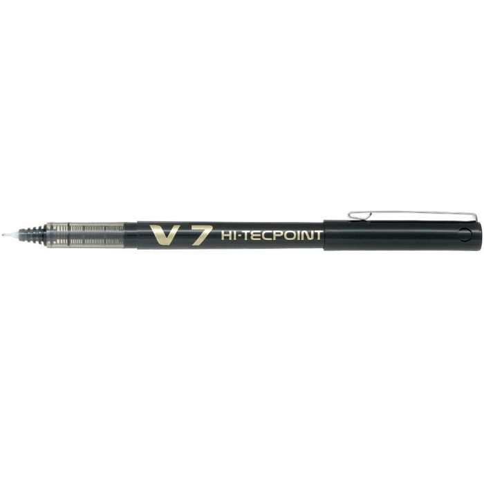 Rotulador Pilot Punta Aguja V-7 Negro 0.7 mm 12 unidades 1