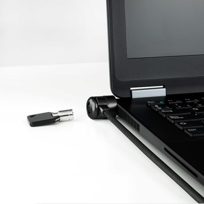 TOOQ Cable de Seguridad T-LOCK con Llave para Portatiles 1.5 metros, Gris Oscuro 4 TOOQ Cable de Seguridad T-LOCK con Llave para Portatiles 1.5 metros, Gris Oscuro 4