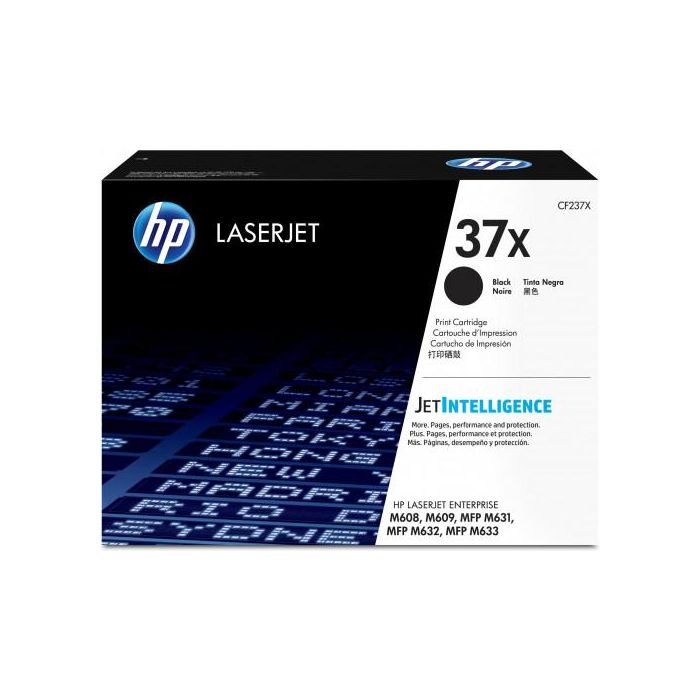 Hp Toner Negro Laserjet M608N-Dn-X, M609Dn-X, M631Dn-Z, M632Fht-H, Flow M631H-M632Z - Nº 37X Alta Capacidad