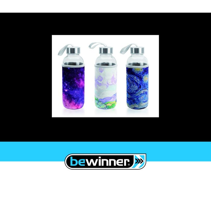 Botella de agua de vidrio 400 ml Bewinner - Inde (24 Unidades) 3 Botella de agua de vidrio 400 ml Bewinner - Inde (24 Unidades) 3