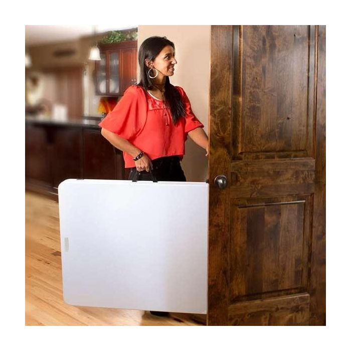 Lifetime Mesa rectangular plegable maletín 185x76x74 cm Plástico y Acero 1