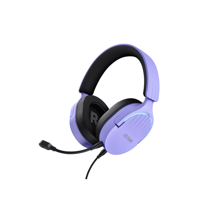 Trust GXT 490P FAYZO Auriculares Alámbricos Gaming USB Sonido Envolvente 7.1 Micrófono RGB Negro/Púrpura 1 Trust GXT 490P FAYZO Auriculares Alámbricos Gaming USB Sonido Envolvente 7.1 Micrófono RGB Negro/Púrpura 1