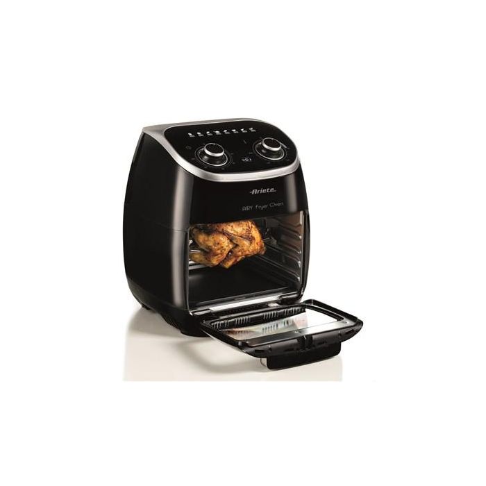 Ariete Freidora de Aire + Horno Eléctrico con Parrilla Giratoria para Freír, Asar y Hornear 3