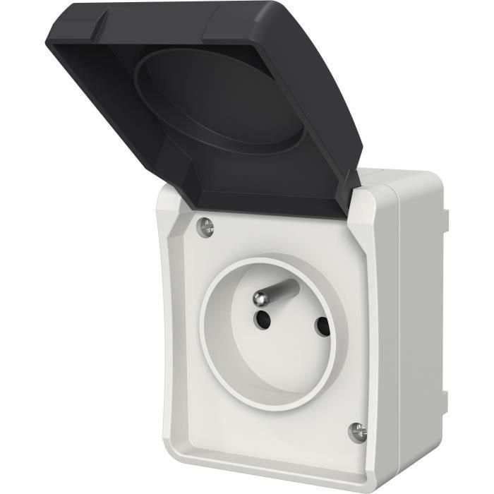 Aquatop GAO Toma de Corriente 2P+T IP54 Impermeable, Resistente al Agua y al Polvo para Exterior, NF-compatible 0 Aquatop GAO Toma de Corriente 2P+T IP54 Impermeable, Resistente al Agua y al Polvo para Exterior, NF-compatible 0