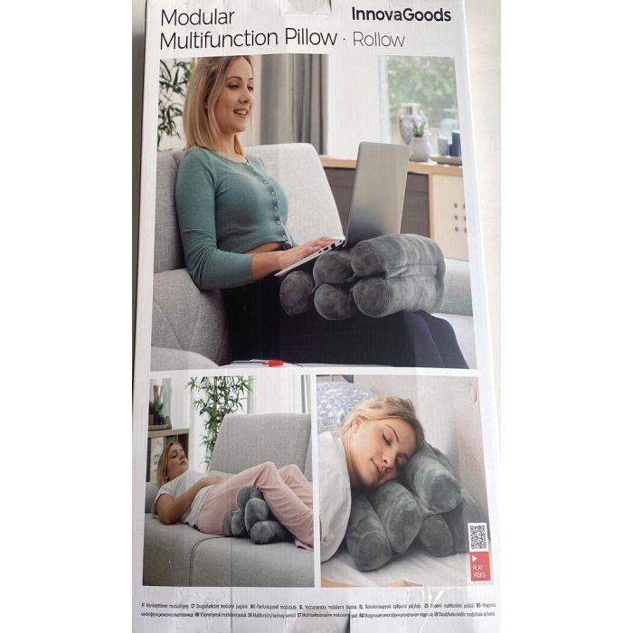 Almohada Modular Multifunción Rollow InnovaGoods 10 Almohada Modular Multifunción Rollow InnovaGoods 10