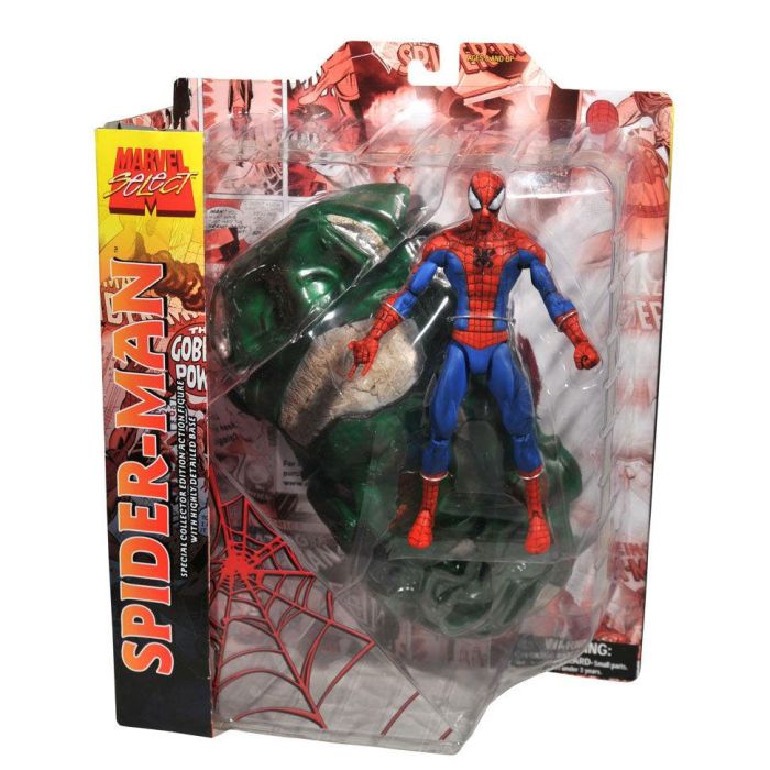 Diamond Select Toys Marvel Select Spiderman Figura Articulada de 18 cm 1 Diamond Select Toys Marvel Select Spiderman Figura Articulada de 18 cm 1