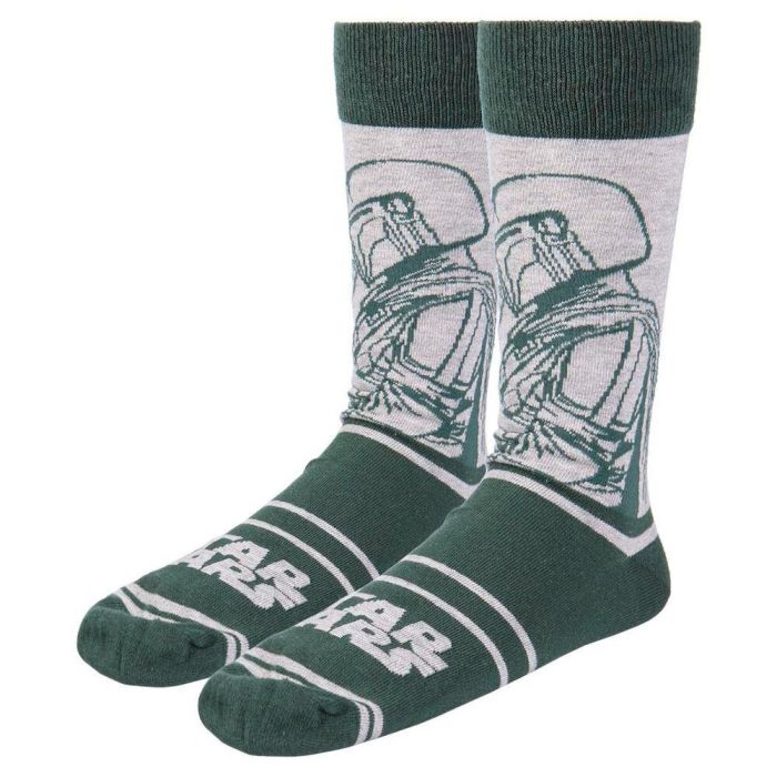 CERDÁ Set 3 Calcetines Mandalorian Star Wars Talla 40-46 - 86% Algodón, 12% Poliamida, 2% Elastano 4 CERDÁ Set 3 Calcetines Mandalorian Star Wars Talla 40-46 - 86% Algodón, 12% Poliamida, 2% Elastano 4