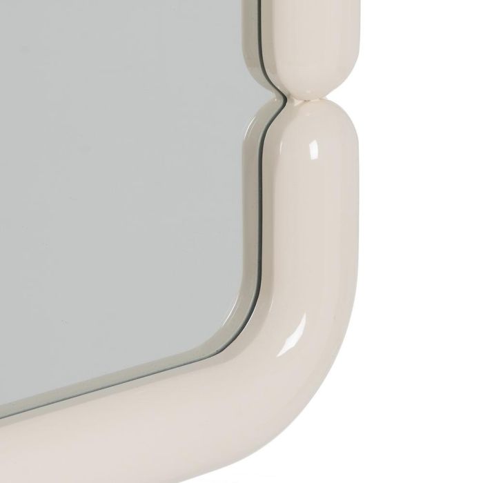 Espejo Lacado Crema Dm Decoración 90 X 4,80 X 90 cm