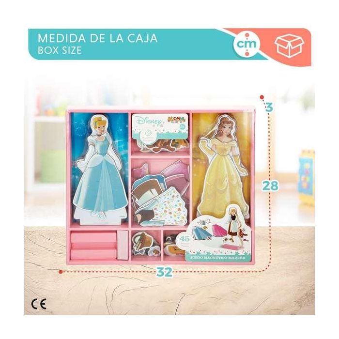 Encajable de madera vestidos disney princesa 32x28 cm 7 Encajable de madera vestidos disney princesa 32x28 cm 7