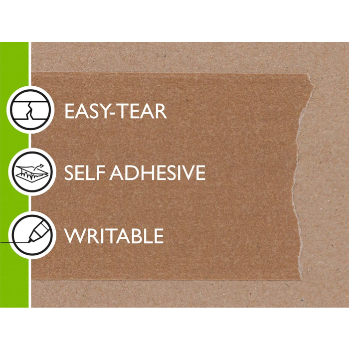 Q-connect Cinta Adhesiva Kraft para Embalaje 50mt x 50mm Reciclable 5 Q-connect Cinta Adhesiva Kraft para Embalaje 50mt x 50mm Reciclable 5